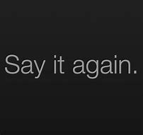 please say that again